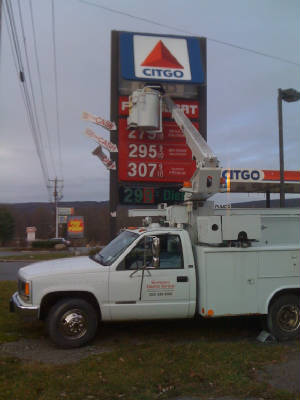 Electric sign repairs by Wurtsboro Electric Service